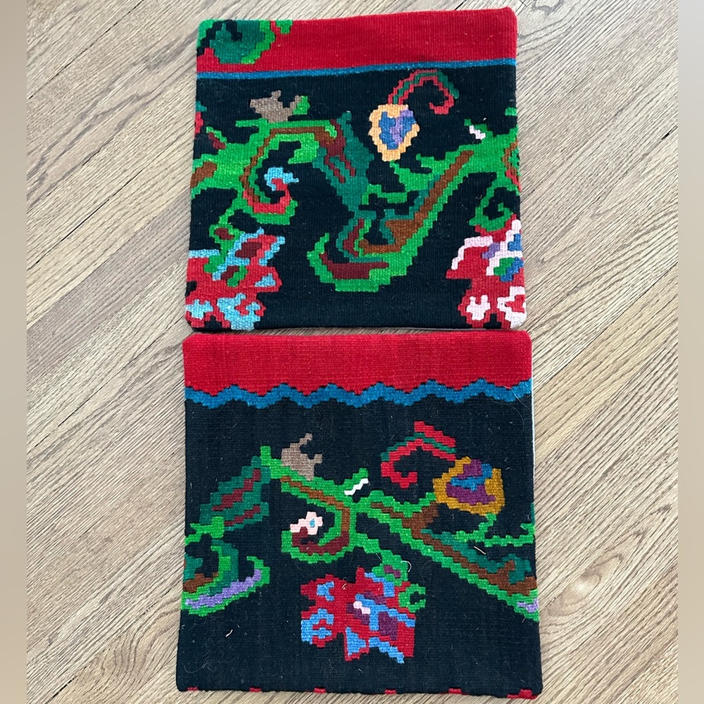 Set of 2 woven pillowcases
